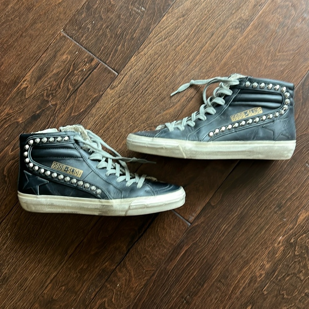 Golden Goose Slide Studded sneaker in Size 37.